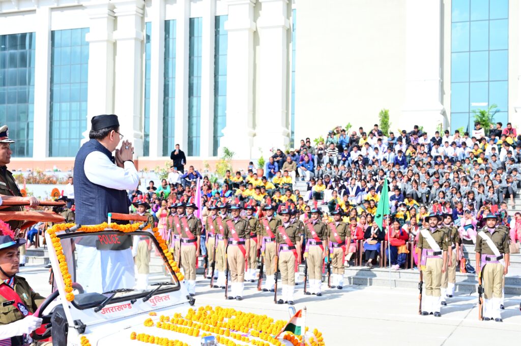 गैरसैंण में सादगी से मनाया गया राज्य स्थापना दिवस