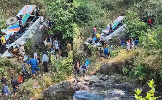 अल्मोड़ा में दिल दहला देने वाला बस हादसा