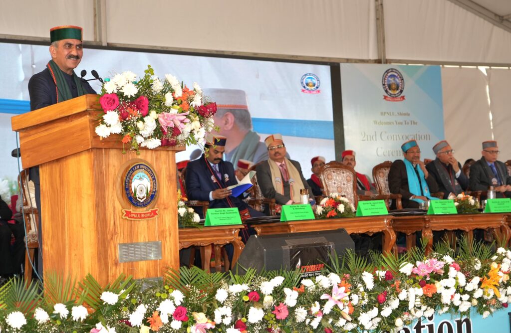 कानून की पढ़ाई से जागृत होती है आत्मविश्वास की भावनाः सीएम सुक्खू