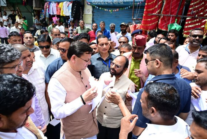 सीएम धामी ने किया थराली आपदा क्षेत्रों का निरीक्षण